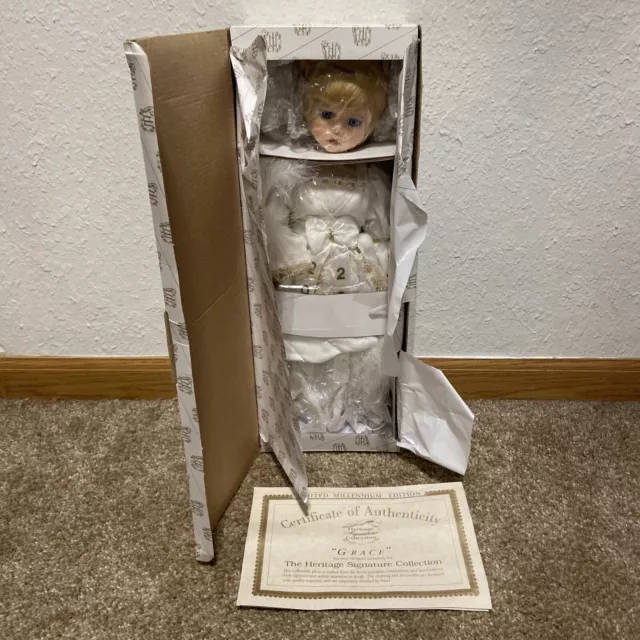 HERITAGE SIGNATURE COLLECTION Guardian Angel Doll Grace w/ Stand 12244