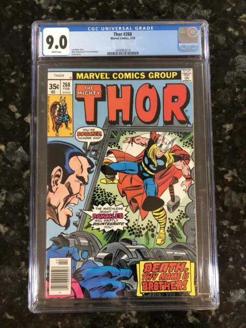 The Mighty Thor 268 CGC 9.0 1978 Damocles Walt Simonson - BUY 1, GET $14 OFF 2