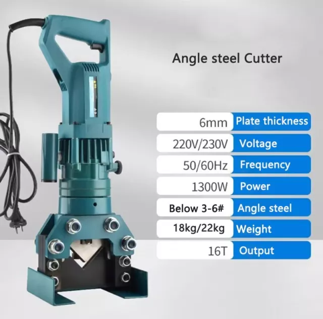 1300W 16t Powerful Enhanced Electric Angle Steel Cutter, Corner Cutter 45°