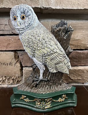 Vintage Barn Owl Cast Iron Doorstop Door Stop 13x10 Rustic Decor