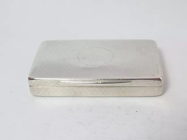 Antique Victorian Sterling Silver Snuff Box, Edward Smith Birmingham 1858 3