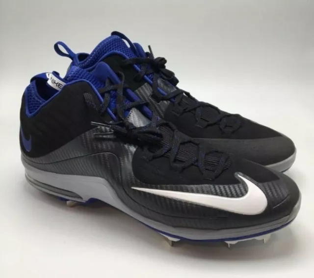 New Nike Mens Air Max MVP Elite 2 Baseball Shoes Grey 684687-014 Lace Up Size 15