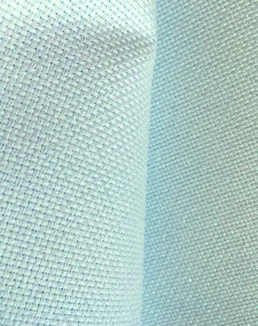 Blue Sky Pearl Glitter 14 Count Zweigart Aida cross stitch fabric size options