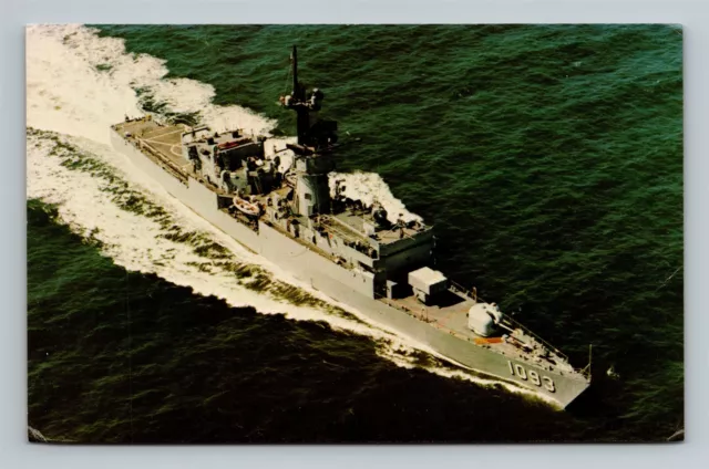 USS Capodanno FF-1093 Knox Class Frigate US Navy Ship Vtg Postcard Unused