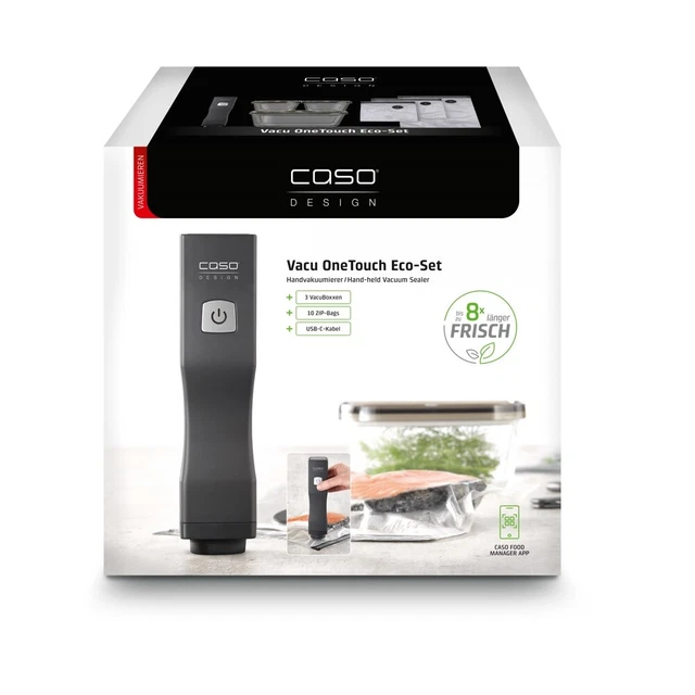Caso Vacu OneTouch Eco-Set, Handvakuumierer inkl. Zubehör 2
