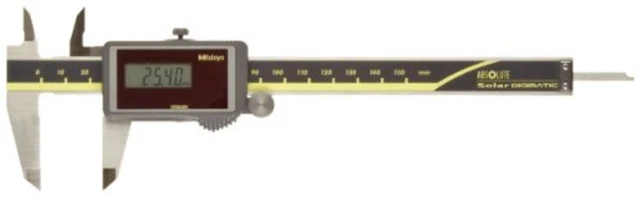 Mitutoyo ABSOLUTE 500-454 Digital Caliper Stainless Steel Solar Power CD-S15CT