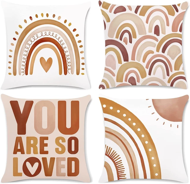 Bonhaus Boho Copricuscino Arcobaleno 45x45 cm You are So Loved Inspiration 4