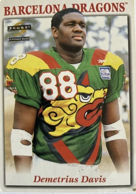 1996 Score WLAF Demetrius Davis #11