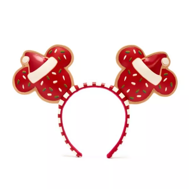 Disney Parks Mickey Mouse Festive Cookie Ears Headband For Adults