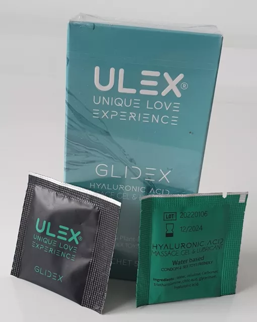 Ulex Glidex - Gel de massage Lubrifiant stimulant Sensuel à base d'eau.