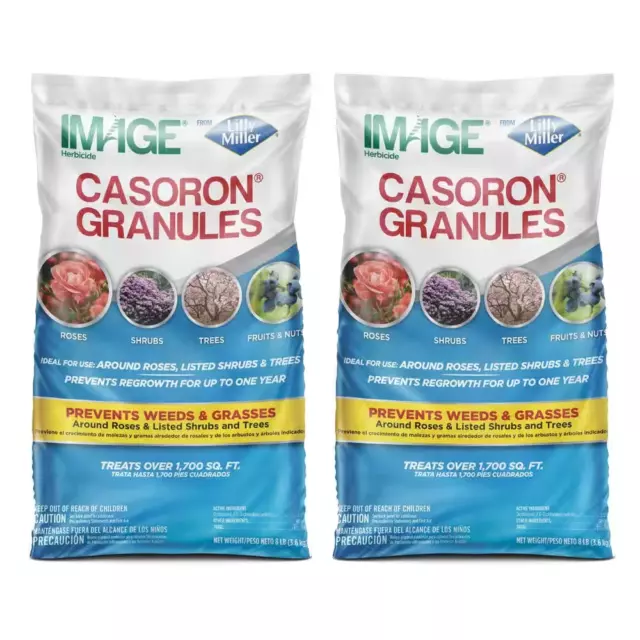 8 LB Ready Use Casoron Granules Weed Grass Vegetation Killer 1000 SQ FT (2-Pack)