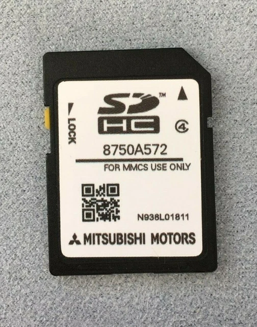 SCHEDA SD MITSUBISHI MMCS NAVIGAZIONE SAT navmap 2023-2024 Europa 8750A572 nuova