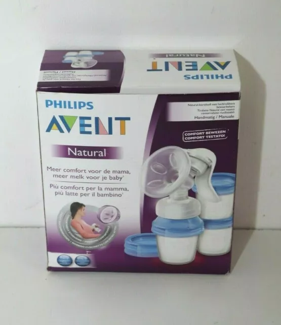 Philips Avent SCF330/13 Handmilchpumpe Mit Flasche, transparent