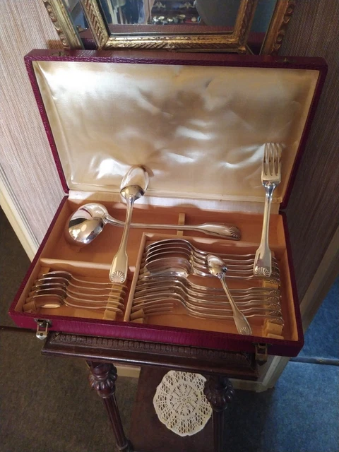 19-piece housewife net/shell goldsmith François Frionnet 100G silver metal