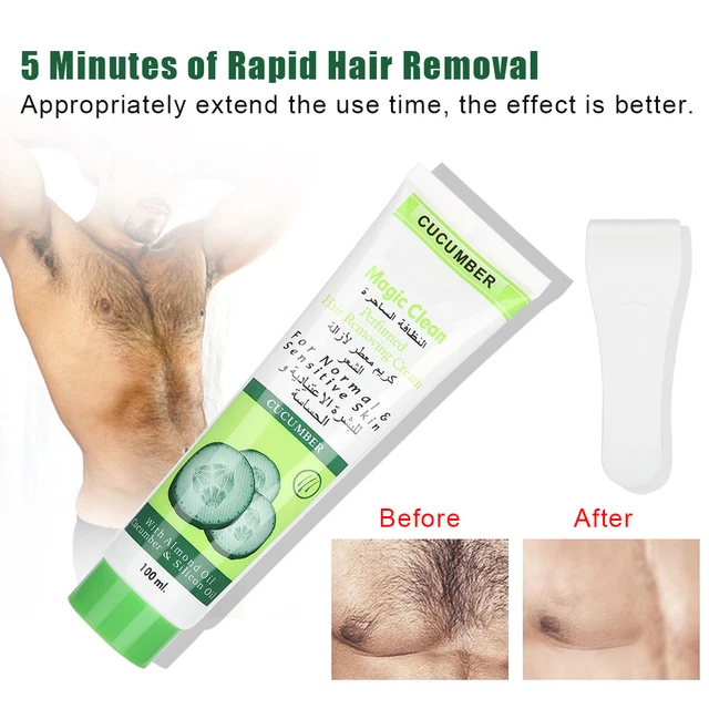 Crema hidratante de depilación de pepino 100 g natural suave GSA