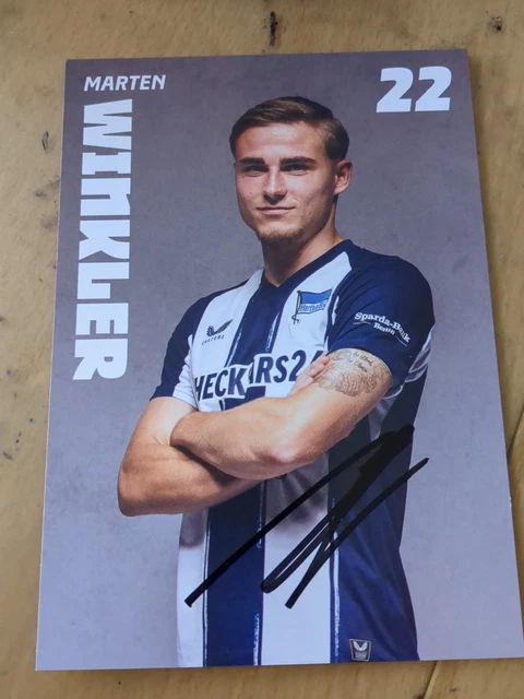 Carte Autographe Thomas Richter - Hertha BSC Berlin - Saison 1994-95 - Original