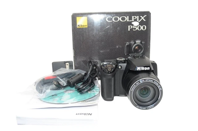 Nikon COOLPIX P500 デジタルカメラ １式 箱付き N Mint in BOX] Nikon Coolpix P500 Digital Camera 12.1MP 36x