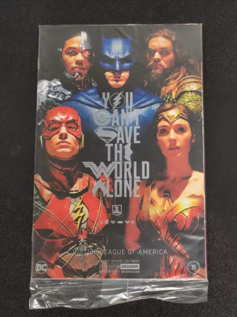 DC Justice League of America #15 NYCC EXCLUSIVE SEALED FOIL JLA Movie Variant