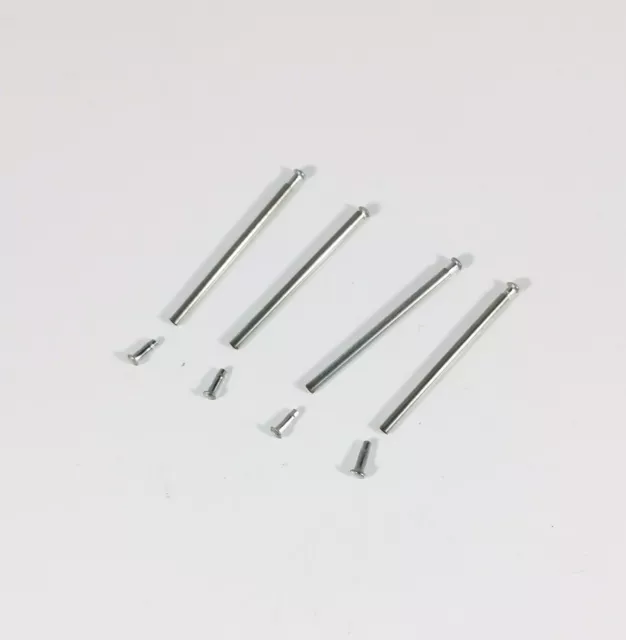 2 x Friction Pins for Watch Clasps Straps Bracelets Rivet Ends-Sizes14mm to 24mm