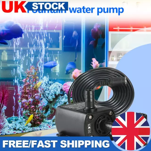 Fountain Aquarium Mini DC 12V Brushless Pump Pond Submersible Water Pump