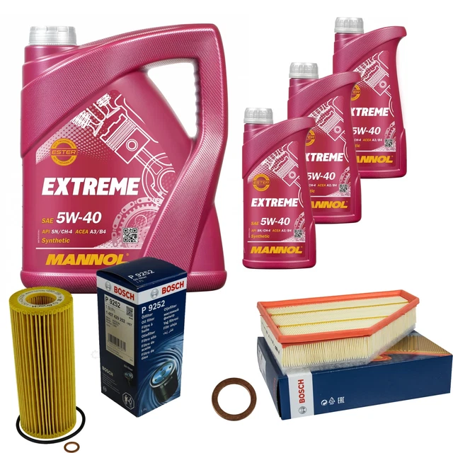 BOSCH INSPECTION SET 5 L MANNOL Extreme 5W-40 pour VW Sharan 1.9 TDI EUR 110,61 - FR