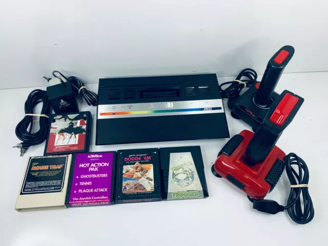 Atari 2600 Junior Console 2x Joystick 5x Games CX-2600 Jr  PAL - Fast Post