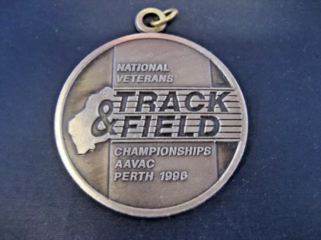 1996 National Veterans Track & Field Championship Aavac Perth Badge / Medal