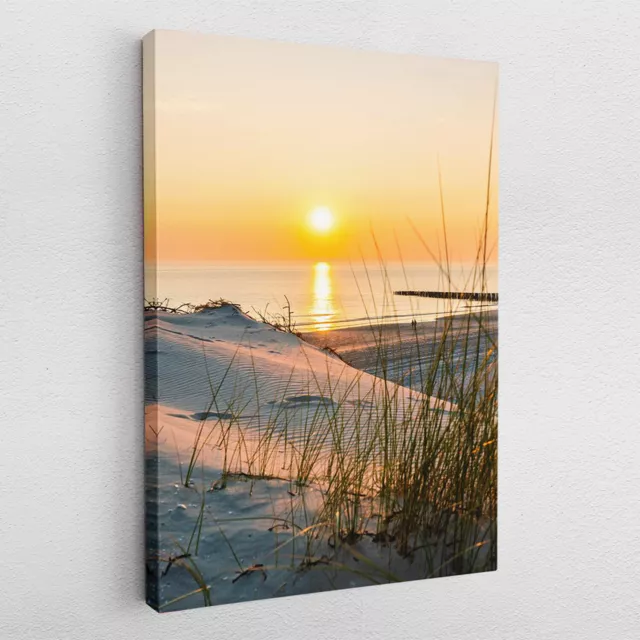 Leinwandbild Poster Acryl Glas Pop-Art Landschaft Natur Strand Meer