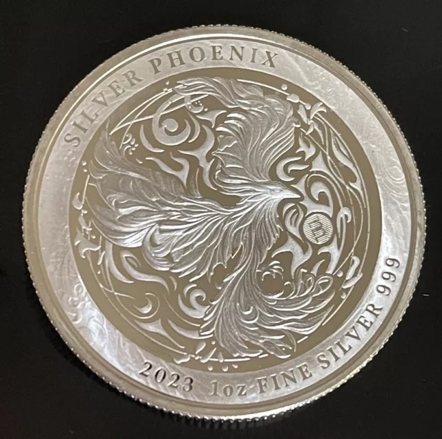 2023 Niue Phoenix 1 oz .999 Silver Prooflike Coin In Capsule