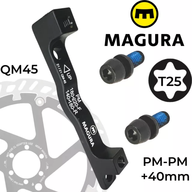 Magura Bremsscheiben Fahrrad Disc Adapter QM 45 PM 180-220 140-160 ebike +40mm