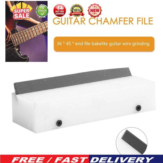 Gitarren-Bundabschrägungsfeile, 35-Grad-Schneidkante, Gitarrenbauer-Reparatur (e
