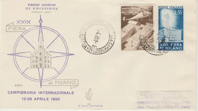 1951  Fdc Venetia Italia N. 89  Fiera Di Milano  Non Viaggiata Mf52113