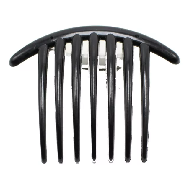 6 Pcs Black 7 Tooth French Twist Comb Plastic Hair Clip Hair Side Combs Women