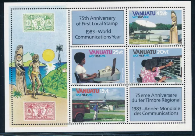 Vanuatu -  MNH Sheet Wold Communication Year (1983)