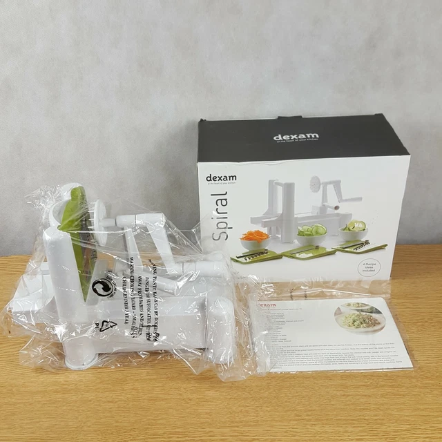 Espiralizador en espiral Dexam con 3 hojas rallador de verduras y frutas