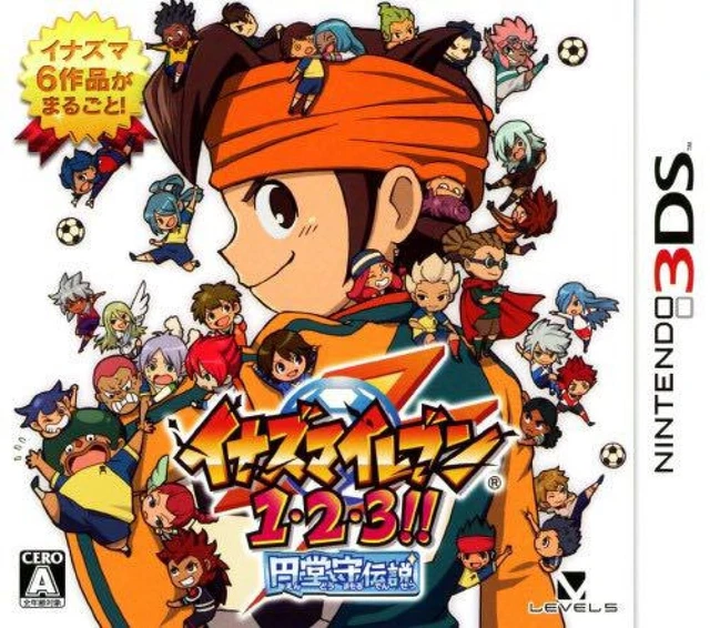 Inazuma Eleven 1 2 3 Endou Mamoru Densetsu  Nintendo 3DS Japanese Edtion USED
