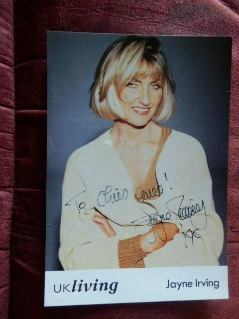 Jayne Irving    -   Tv Presenter  -  Autographed Photo