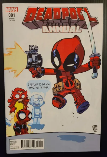 Deadpool Annual #1 Marvel Amazing Friends 2016 Skottie Young Variant Nm+