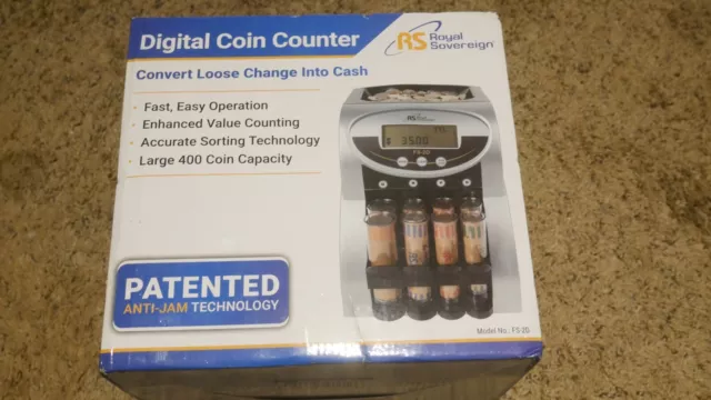 Coin Sorter Change Money Cash Counter Machine Coin Holder Desk Organizer