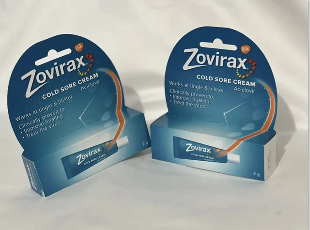 2x Zovirax Exp 04-2025 2g Tubes- Fast Shipping
