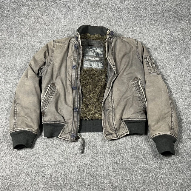 ジャケット・アウター men's Abercrombie&Fitch HARRISON JACKET Abercrombie & Fitch Men's Vintage Green Harrison Army Full