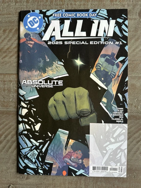FREE COMIC BOOK Day 2025 DC ALL IN SUPERMAN ABSOLUTE UNIVERSE $15.00 ...