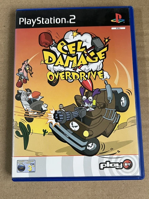 Cel Damage Overdrive PS2 PlayStation 2 PAL gioco completo Wacky Cartoon Racer