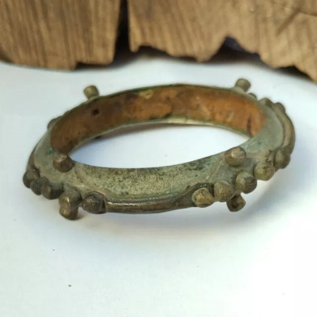 A Genuine Ancient Bronze Viking Bracelet Old Artifact Antique Artifact Authentic