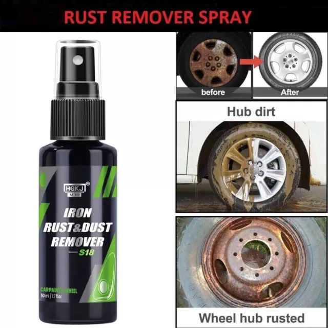 Multi-Purpose Car Rust Removal Spray Rust Remover Inhibitor Care Derusting Spray