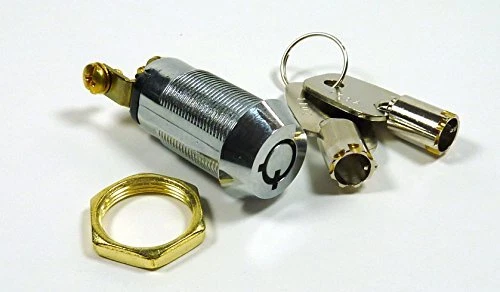 On/Off Key Switch Lock SPST Key Removable On Or Off With