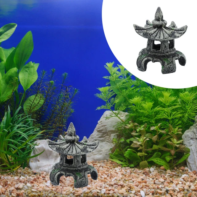 Resin Micro Landscape Pavilion Mini Pagoda Statue Miniature Ceramic