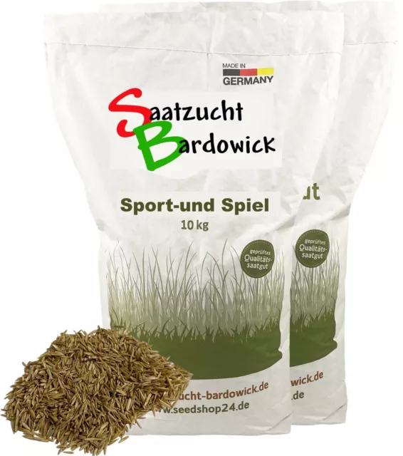 20 kg Sport Rasensamen Rasen Grassamen Spielrasen Rasensaat Nachsaat Grassaat