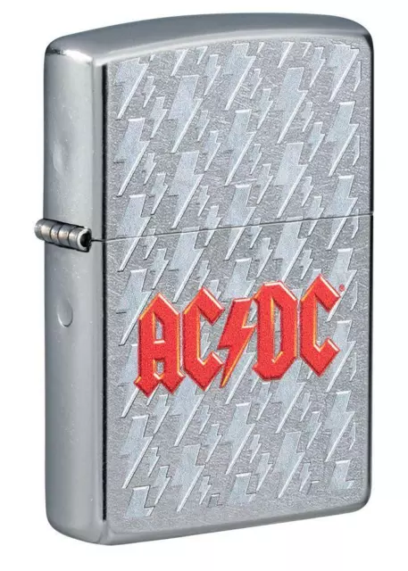 Zippo Windproof Lighter with AC/DC Logo, Street Chrome, 49236, New In Box