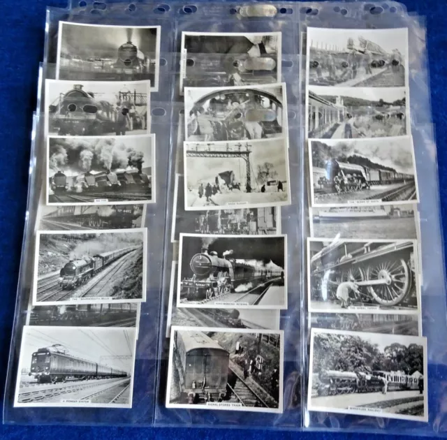 Multi-List Of 1938 Senior Service Cigarette Cards British Railways Single Cards